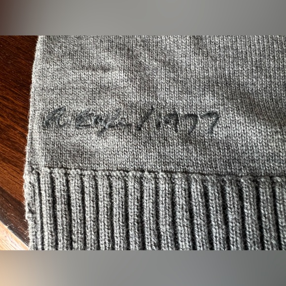 American Eagle Cardigan Sweater Mens L Vintage Fit V-Neck Grandpa Wool Blend - Picture 7 of 12